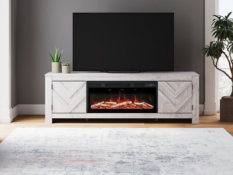 Cayboni 71" TV Stand with Electric Fireplace - Furniture World