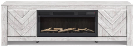 Cayboni 71" TV Stand with Electric Fireplace - Furniture World