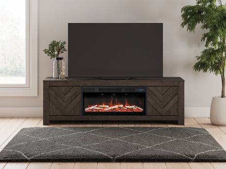 Cayboni 71" TV Stand with Electric Fireplace - Furniture World