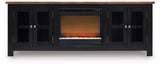 Wildenauer 76" TV Stand with Electric Fireplace - Furniture World
