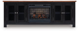 Wildenauer 76" TV Stand with Electric Fireplace - Furniture World
