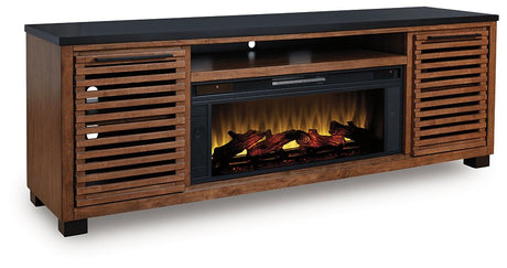 Kallari 84" TV Stand with Electric Fireplace - Furniture World
