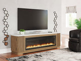 Camdill 80" TV Stand with Electric Fireplace - Furniture World