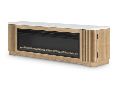 Camdill 80" TV Stand with Electric Fireplace - Furniture World