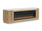 Camdill 80" TV Stand with Electric Fireplace - Furniture World