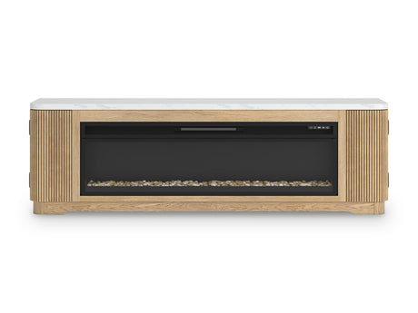 Camdill 80" TV Stand with Electric Fireplace - Furniture World