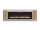 Camdill 80" TV Stand with Electric Fireplace - Furniture World