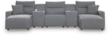 Modmax II Power Reclining Sectional with Chaise and Consoles