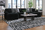 Midnight-Madness Double Chaise Sectional