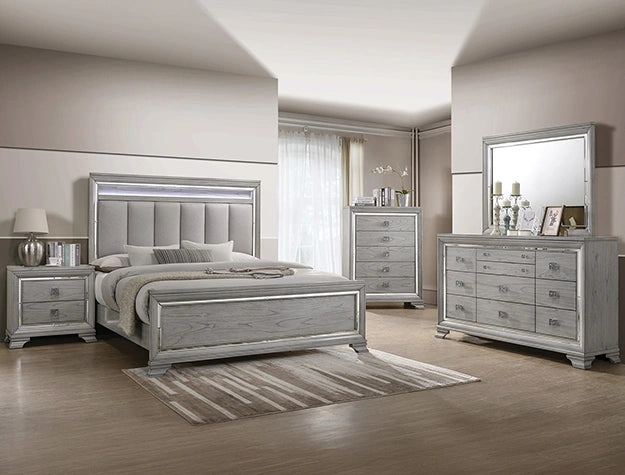 Crown Mark Vail Queen Panel Bed in Grey B7200-Q image
