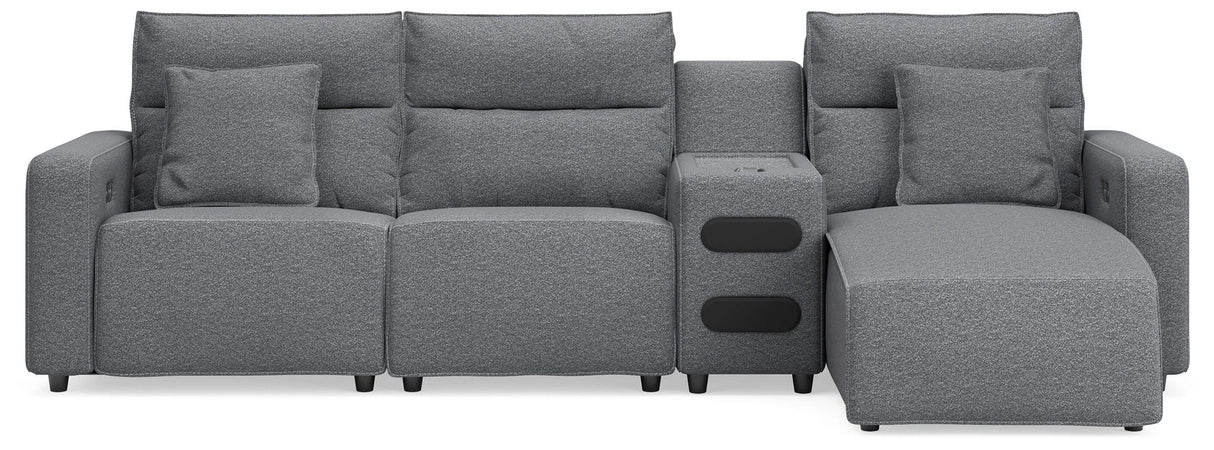 Modmax II Reclining Sectional with Chaise and Audio Console