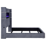 Tisdall Wingback Bed with Flame Visualizer