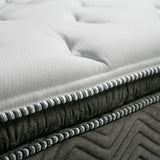STORMIN White/Gray 13" Euro Pillow Top Mattress, Cal.King