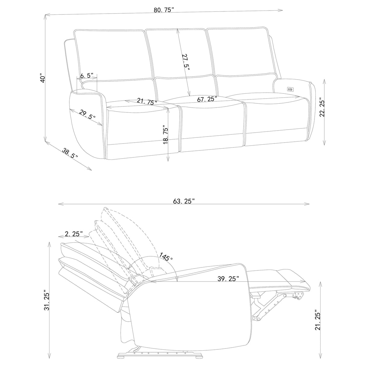 Sylmar Power Reclining Sofa