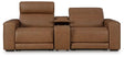 Magic Man Power Reclining Sectional Loveseat with Console image