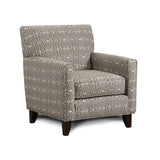 PARKER Gray/Pattern Chair, Crystal Pattern