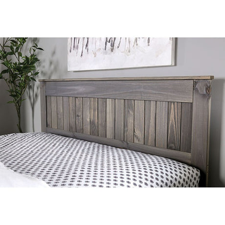 Rockwall Bed Grey & White - Furniture World