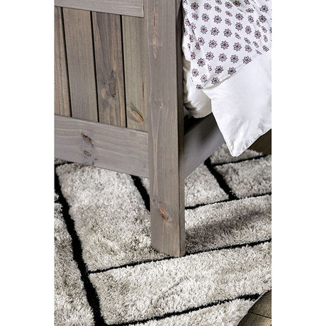 Rockwall Bed Grey & White - Furniture World