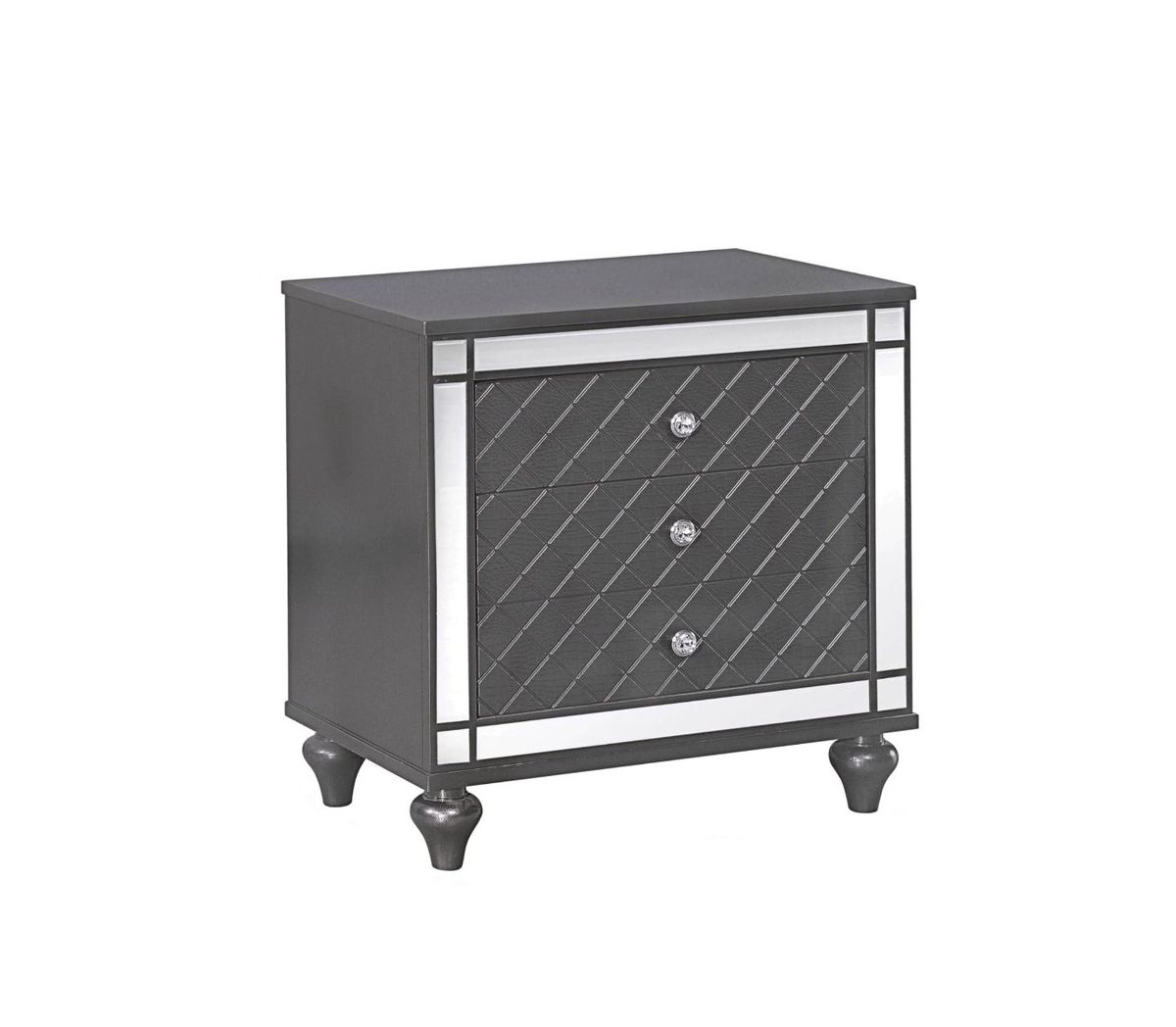 Crown Mark Refino Nightstand in Gray B1670-2 image