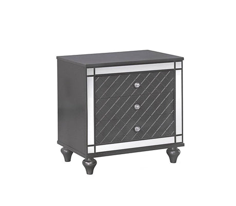 Crown Mark Refino Nightstand in Gray B1670-2 image
