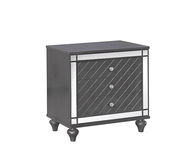 Crown Mark Refino Nightstand in Gray B1670-2 image