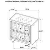 Lorient Nightstand with LED Lighting