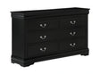 Crown Mark Furniture Louis Philip Dresser in Black image