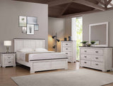 Crown Mark Furniture Leighton 2 Drawer Nightstand In White