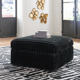 Midnight-Madness Oversized Accent Ottoman