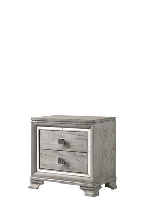 Crown Mark Vail Nightstand in Grey image