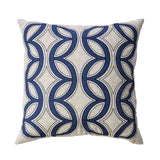 Teri Natural/Indigo 20" X 20" Pillow, Natural & Indigo (2/CTN)