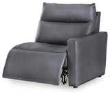 ModZ Power Reclining Sectional Loveseat with Audio Console