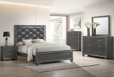 Crown Mark Furniture Kaia Nightstand In Dark Gray