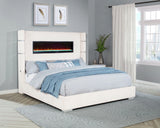 Tisdall Wingback Bed with Flame Visualizer