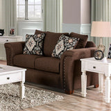 BELSIZE Loveseat Grey, Beige, & Choclate