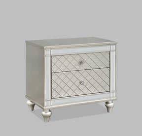 Crown Mark Furniture Cristian 2 Drawer Nightstand in Beige image