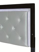 Jaylen King Upholstered Panel Bed in Black