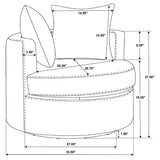 Debbie Swivel Accent Chair