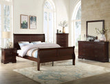 Crown Mark Furniture Louis Philip Dresser Mirror in Dark Cherry image