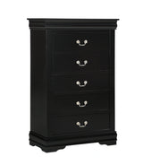 Crown Mark Furniture Louis Philip Drawer Chest in Black image