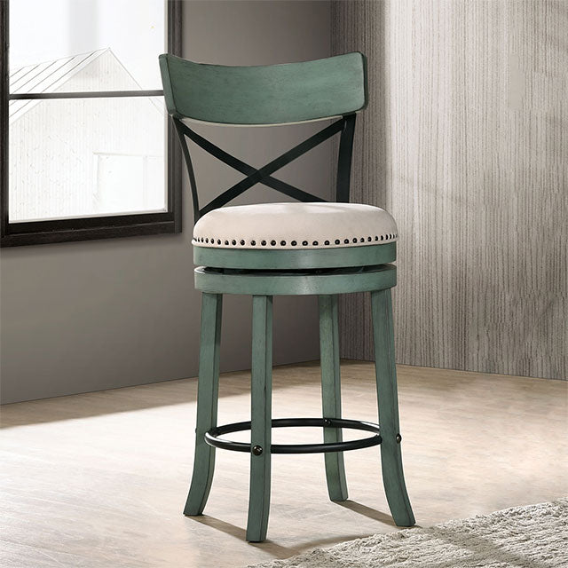 Clarence 24" Swivel Barstool (2/Box) - Furniture World