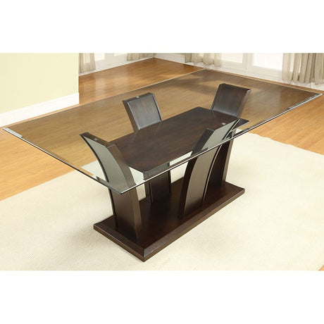 Manhattan 7 Pc Dining Table Set Cherry - Furniture World