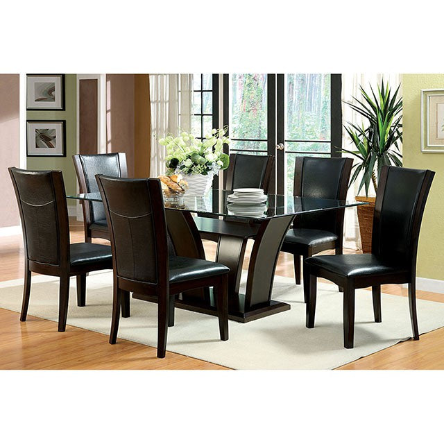 Manhattan 7 Pc Dining Table Set - Furniture World