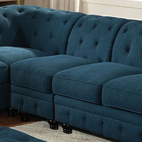 Stanford Armless Chair Teal - Furniture World