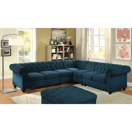 Stanford Armless Chair Teal - Furniture World