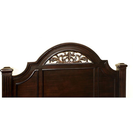 Syracuse Bed Cherry & Grey - Furniture World
