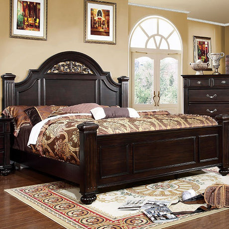 Syracuse Bed Cherry & Grey - Furniture World