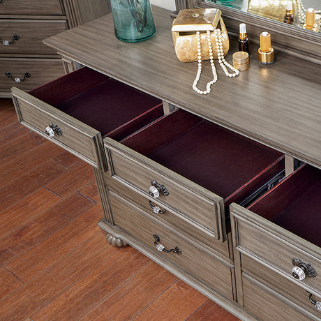 Syracuse Bed Cherry & Grey - Furniture World
