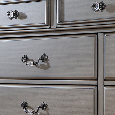Syracuse Bed Cherry & Grey - Furniture World