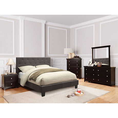 Leeroy Bed Ivory & Brown - Furniture World